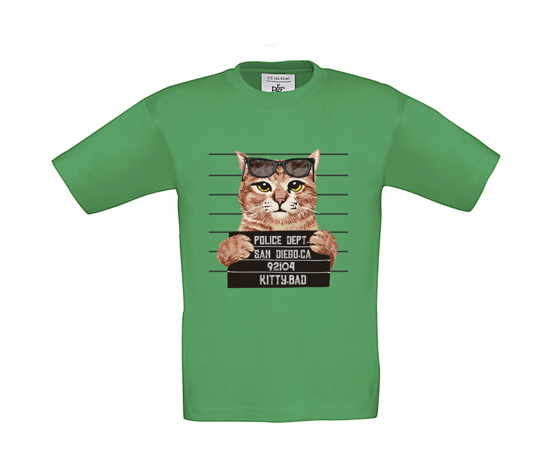 T-Shirt Kinder Katzen - Kitty im Knast