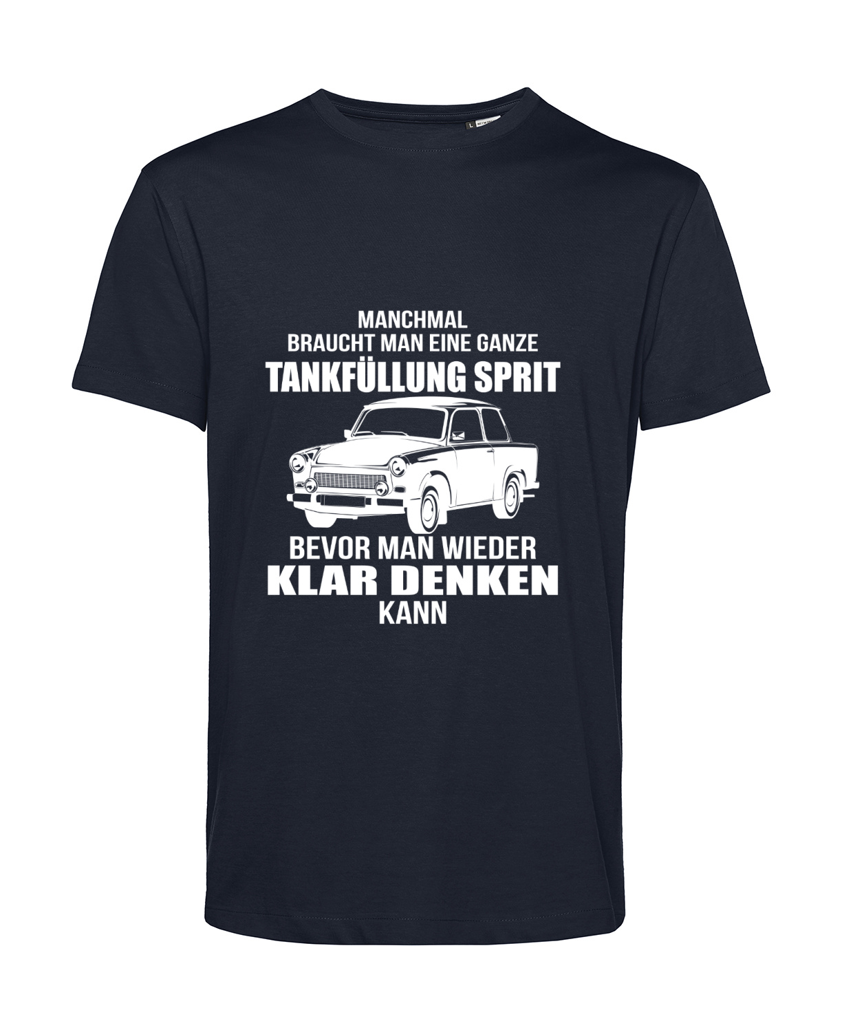 Nachhaltiges T-Shirt Herren 2Takt - Ganze Tankfüllung Trabant