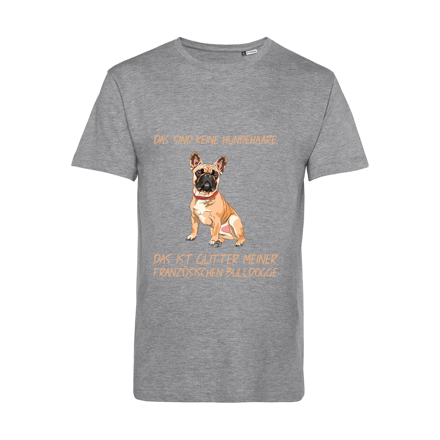 Nachhaltiges T-Shirt Herren Hunde - Französische Bulldogge - keine Hundehaare - Glitter