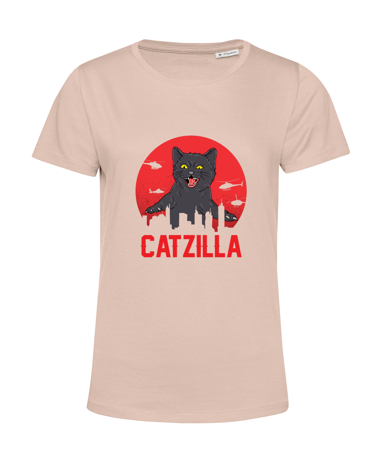 Nachhaltiges T-Shirt Damen Katzen - Catzilla