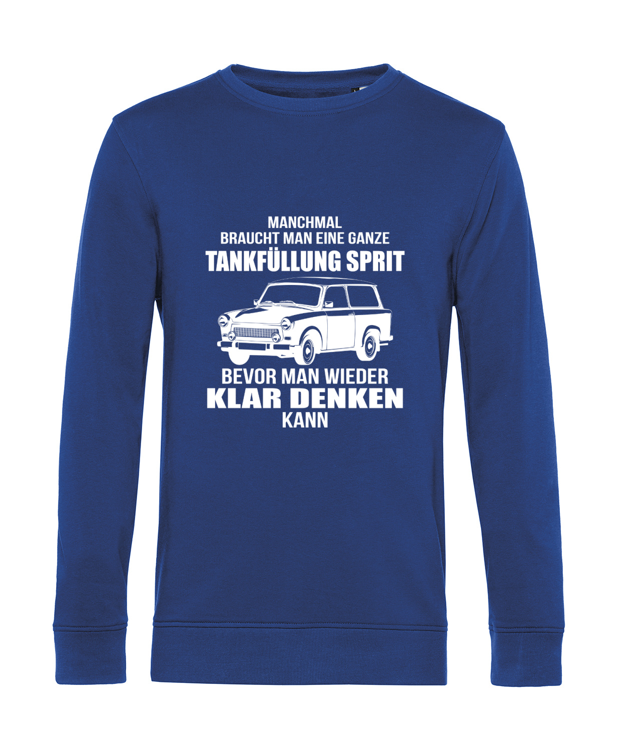 Nachhaltiges Sweatshirt Herren 2Takt - Ganze Tankfüllung Trabant Kombi