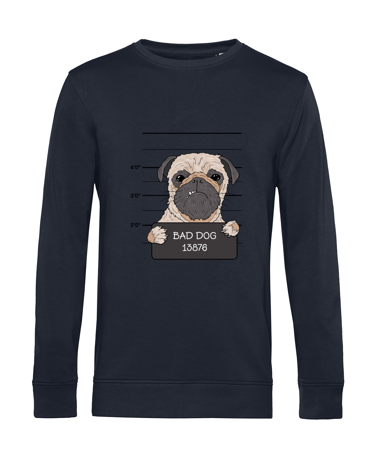 Nachhaltiges Sweatshirt Herren Hunde - Knastfoto Bad Dog