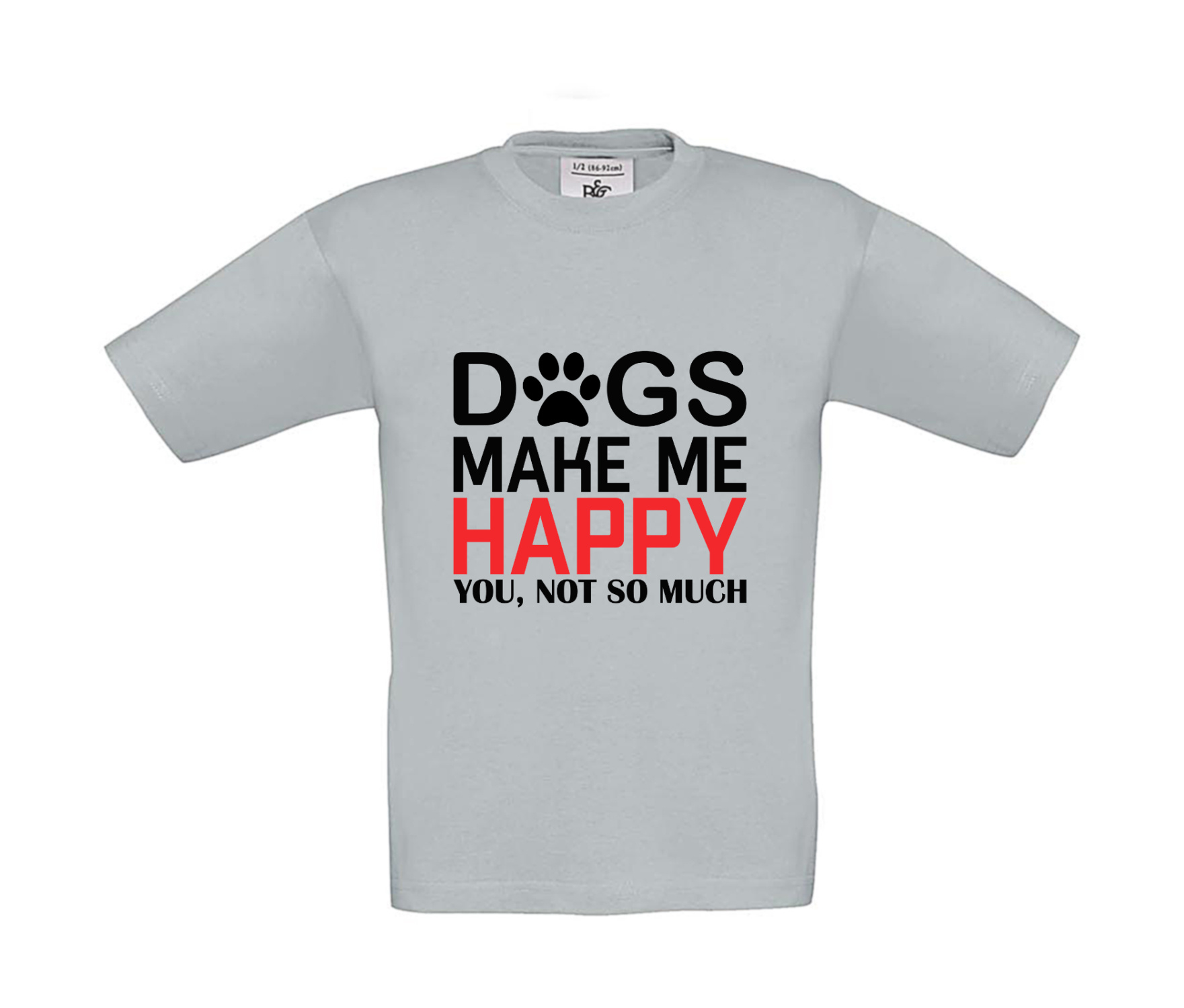 T-Shirt Kinder Hunde - Dogs make me happy
