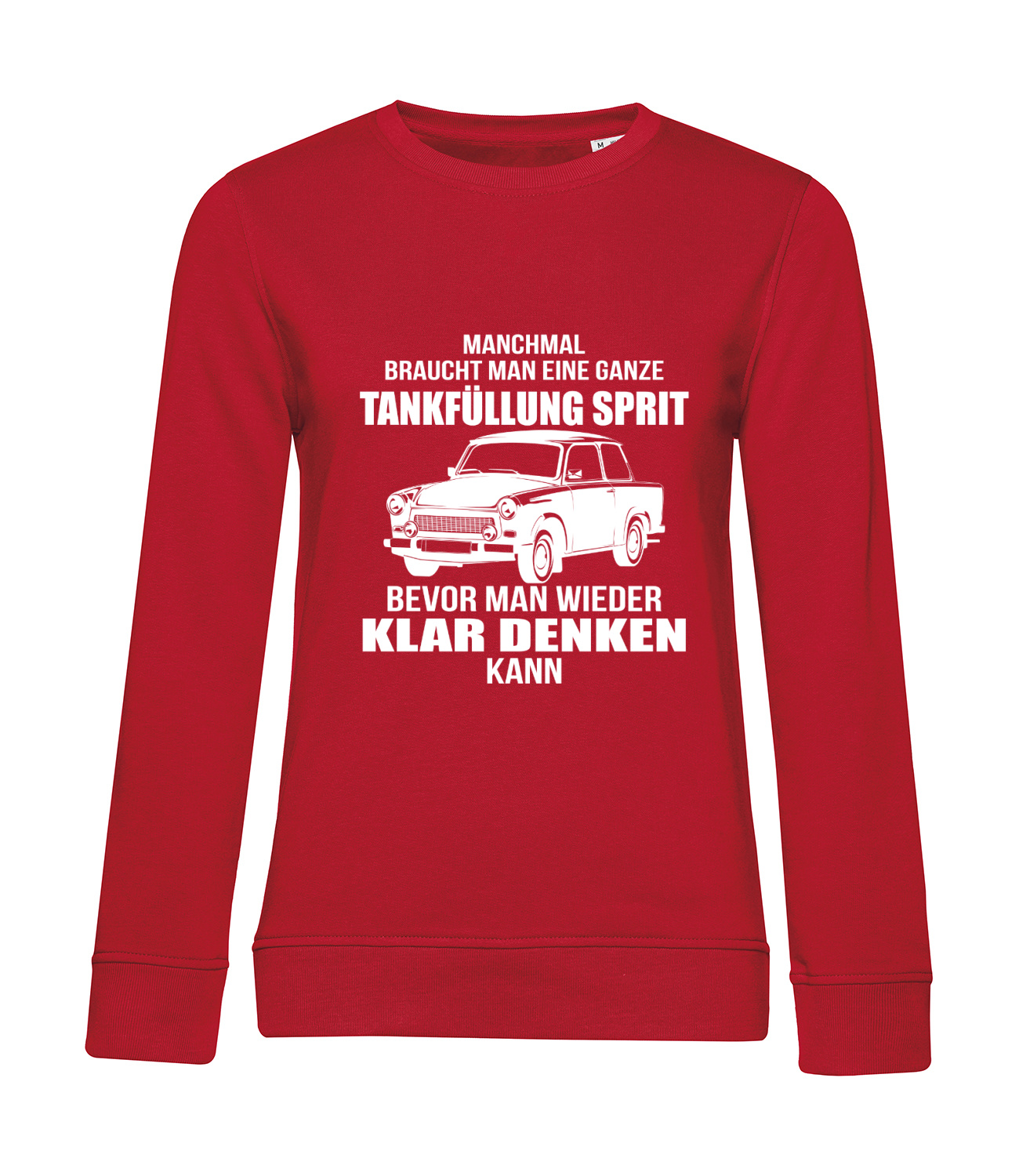 Nachhaltiges Sweatshirt Damen 2Takt - Ganze Tankfüllung Trabant