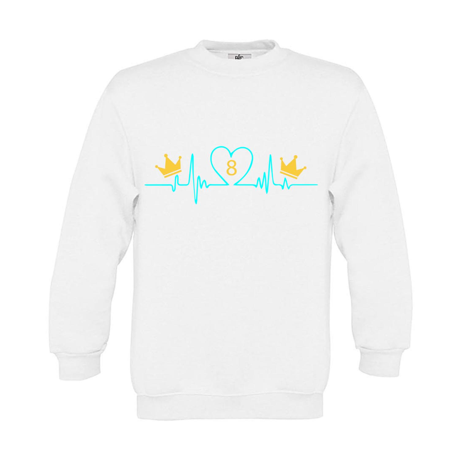 Sweatshirt Kinder Billard Heartbeat Crowns