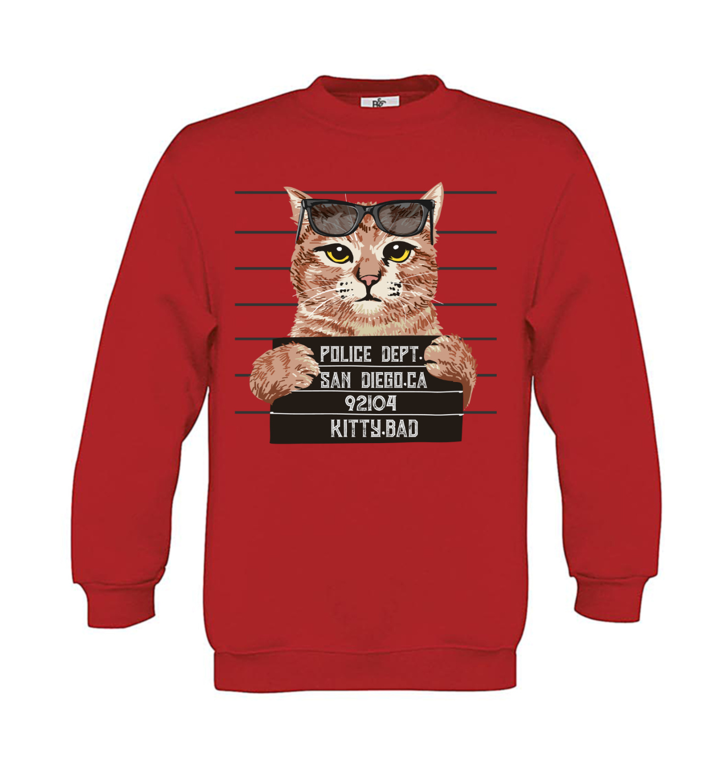 Sweatshirt Kinder Katzen - Kitty im Knast
