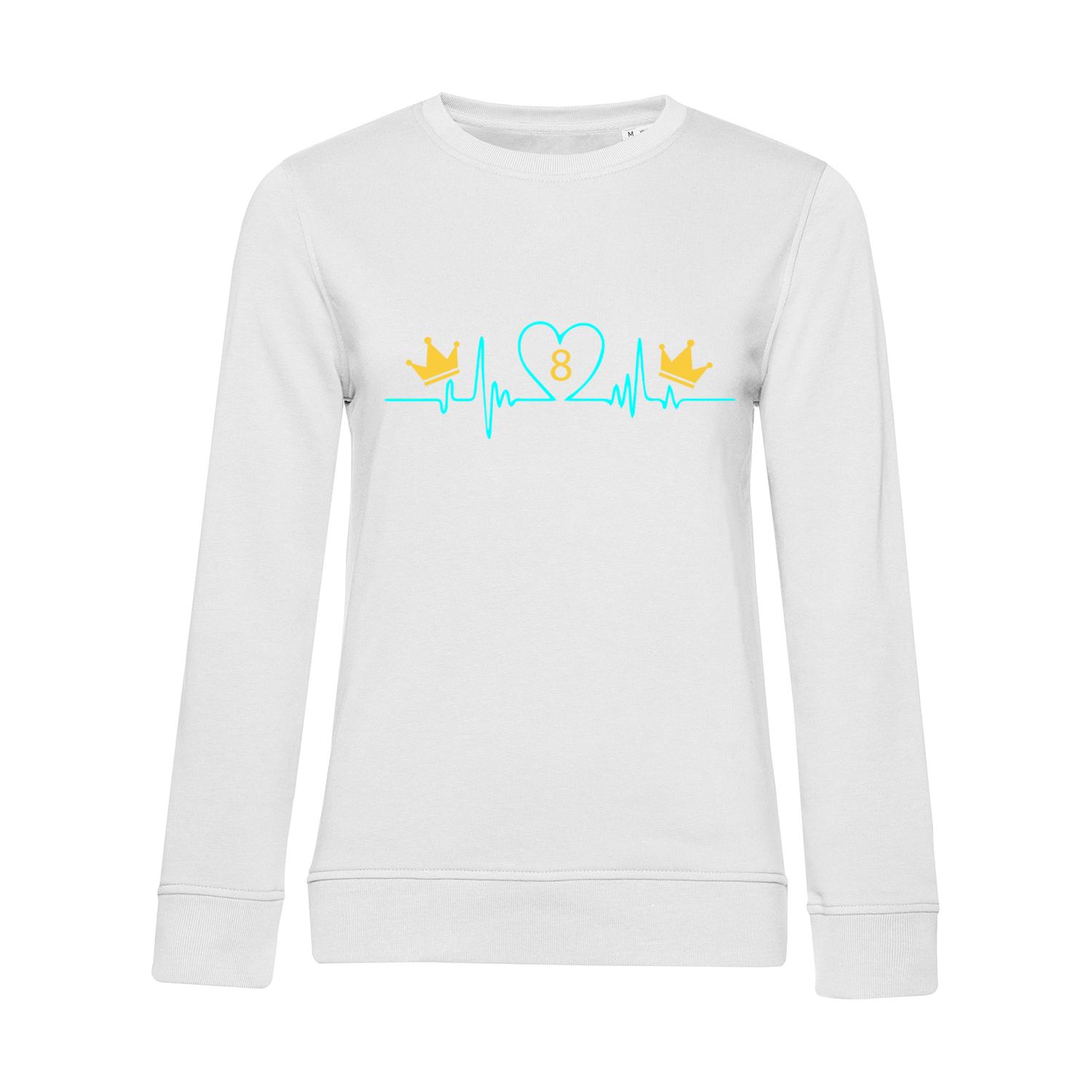 Nachhaltiges Sweatshirt Damen Billard Heartbeat Crowns