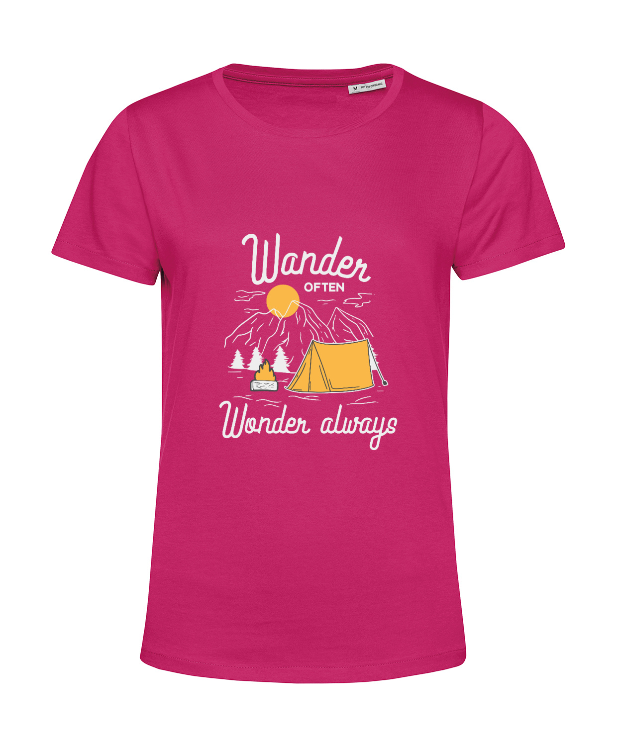Nachhaltiges T-Shirt Damen Outdoor - Wander often - Wonder always