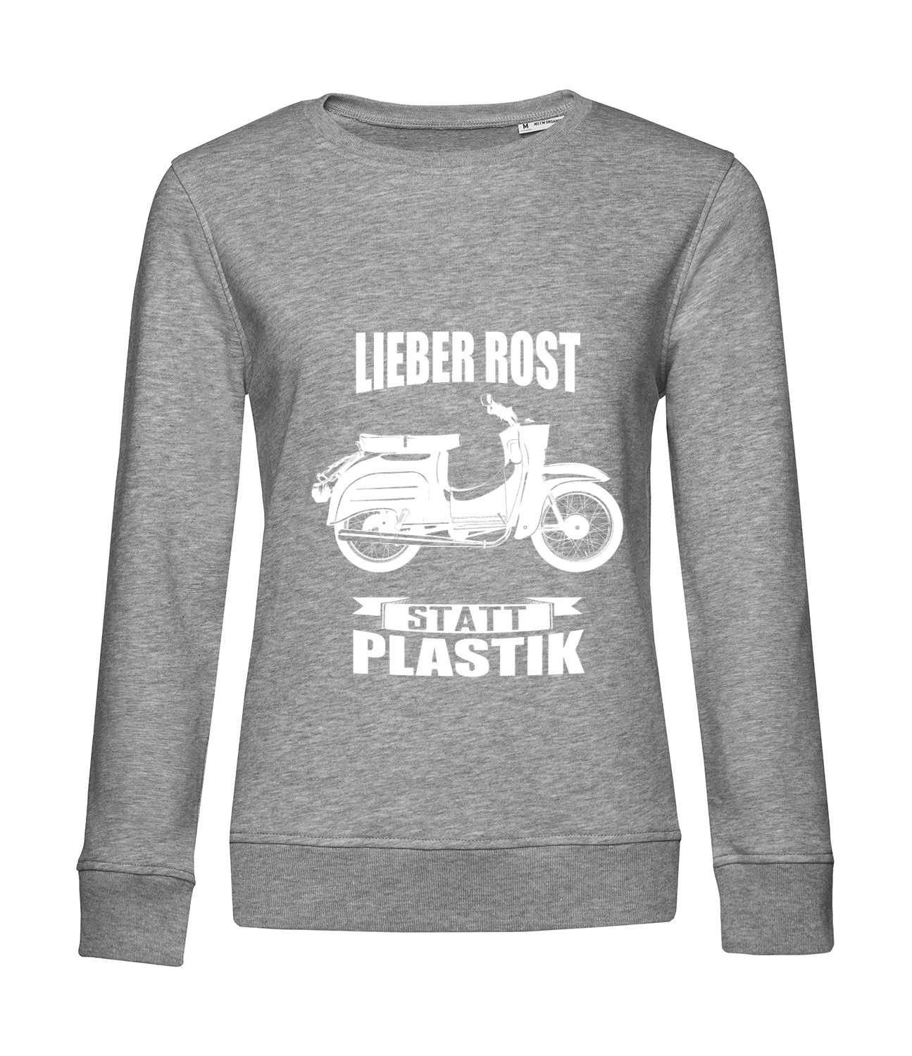 Nachhaltiges Sweatshirt Damen 2Takter - Lieber Rost statt Plastik Schwalbe
