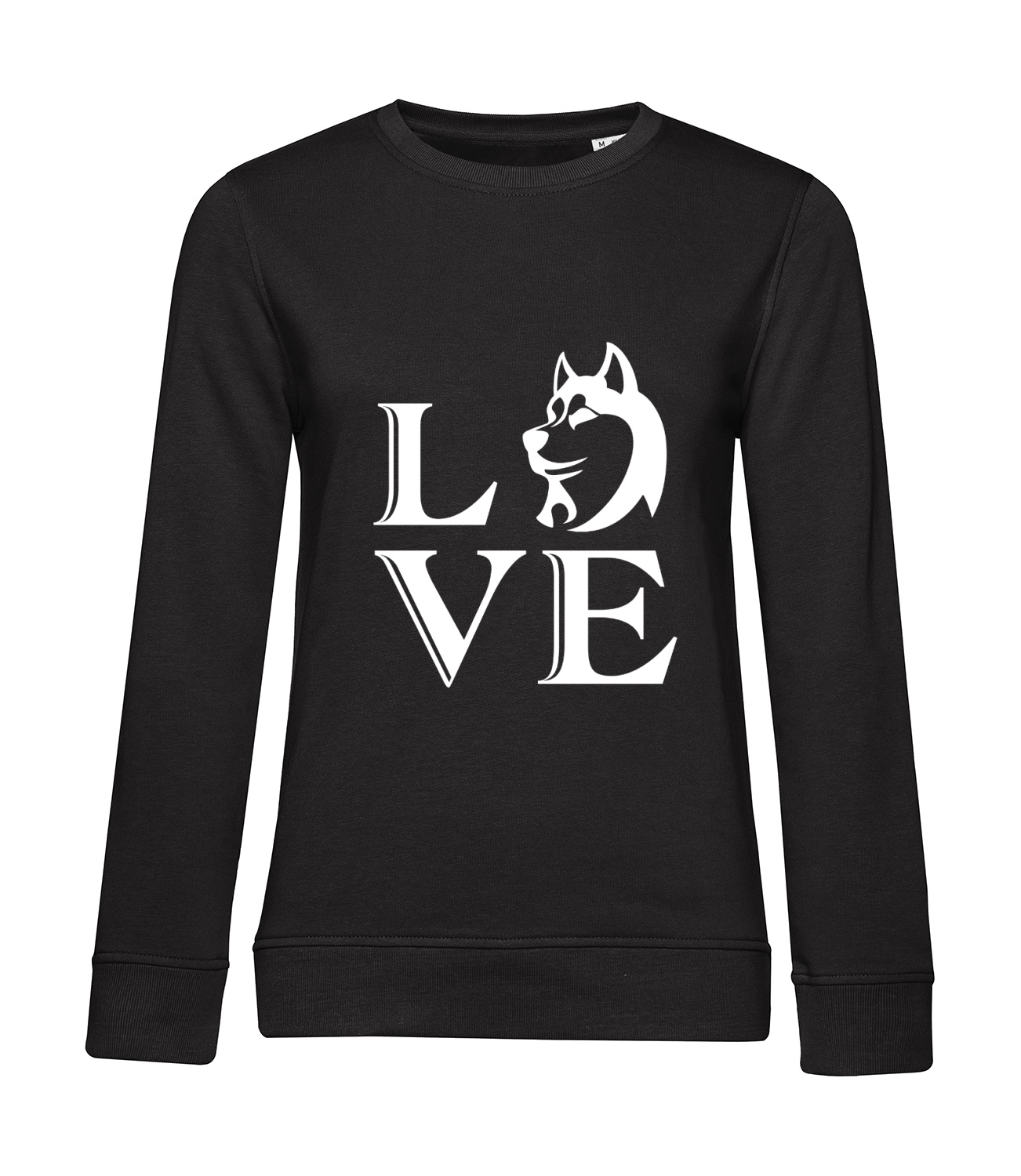 Nachhaltiges Sweatshirt Damen Hunde - Love