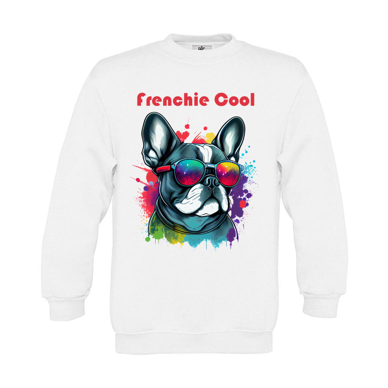 Sweatshirt Kinder Hunde - Frenchie Cool Französische Bulldogge
