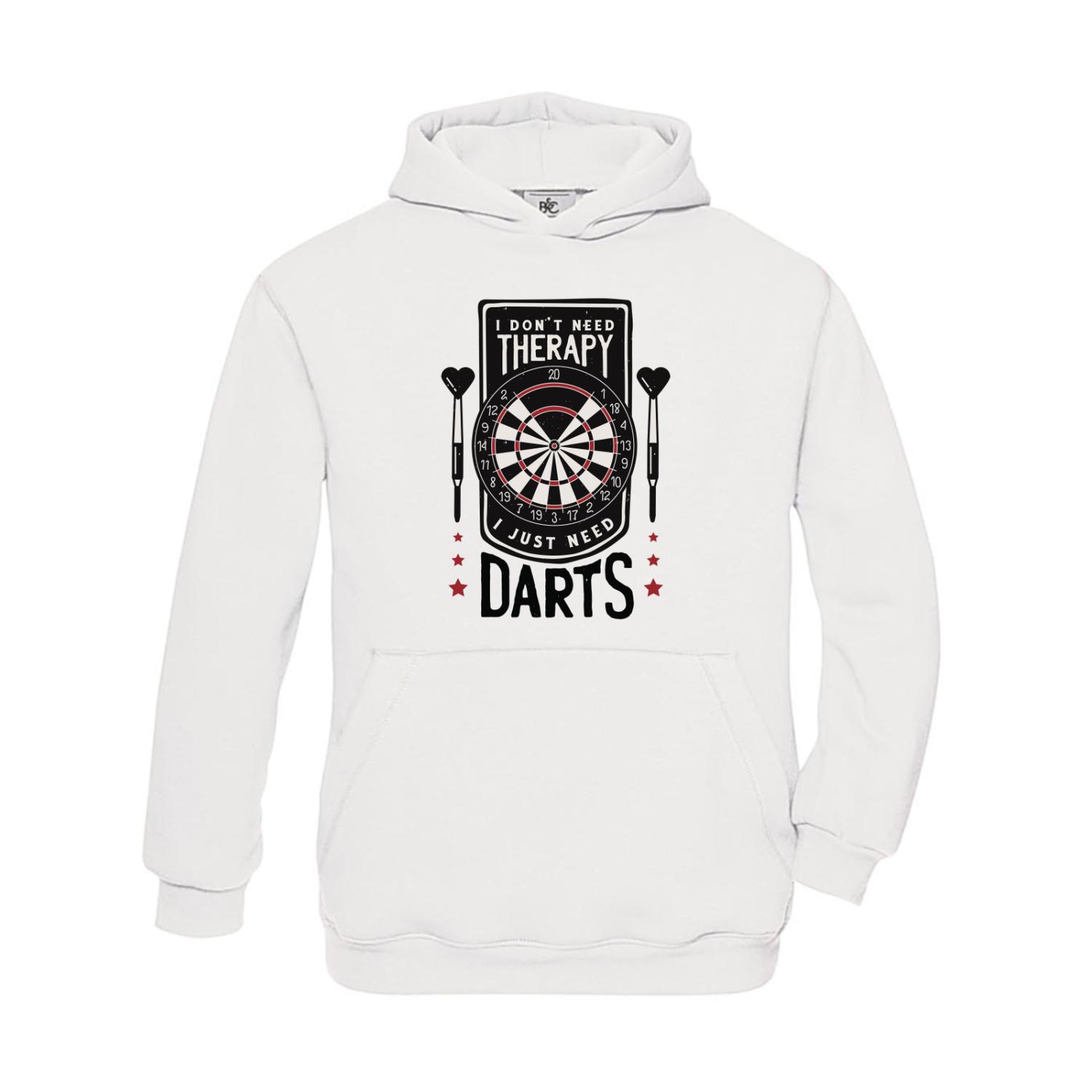Hoodie Kinder Darts I don't need Therapy