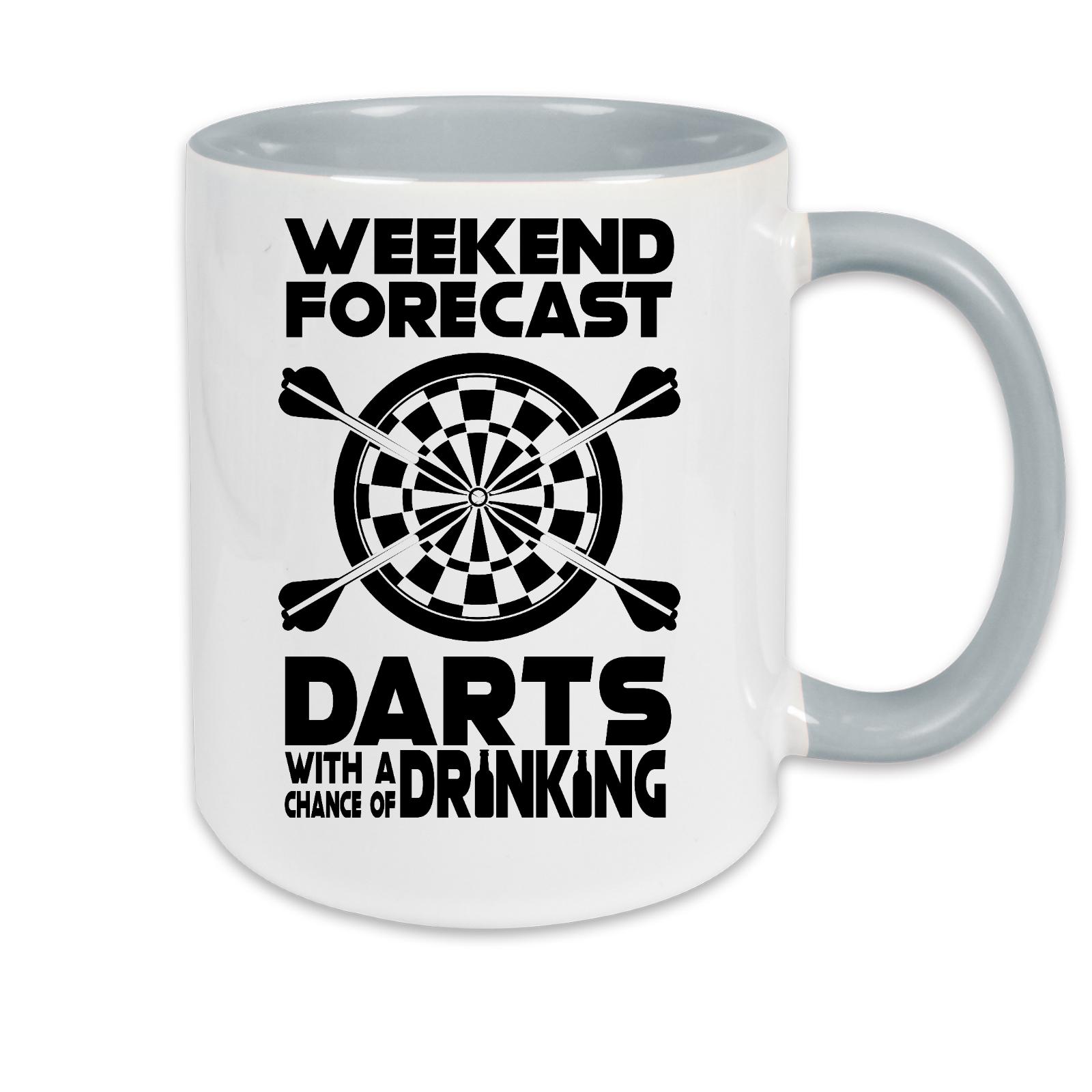 Tasse zweifarbig Darts Weekend Forecast Darts
