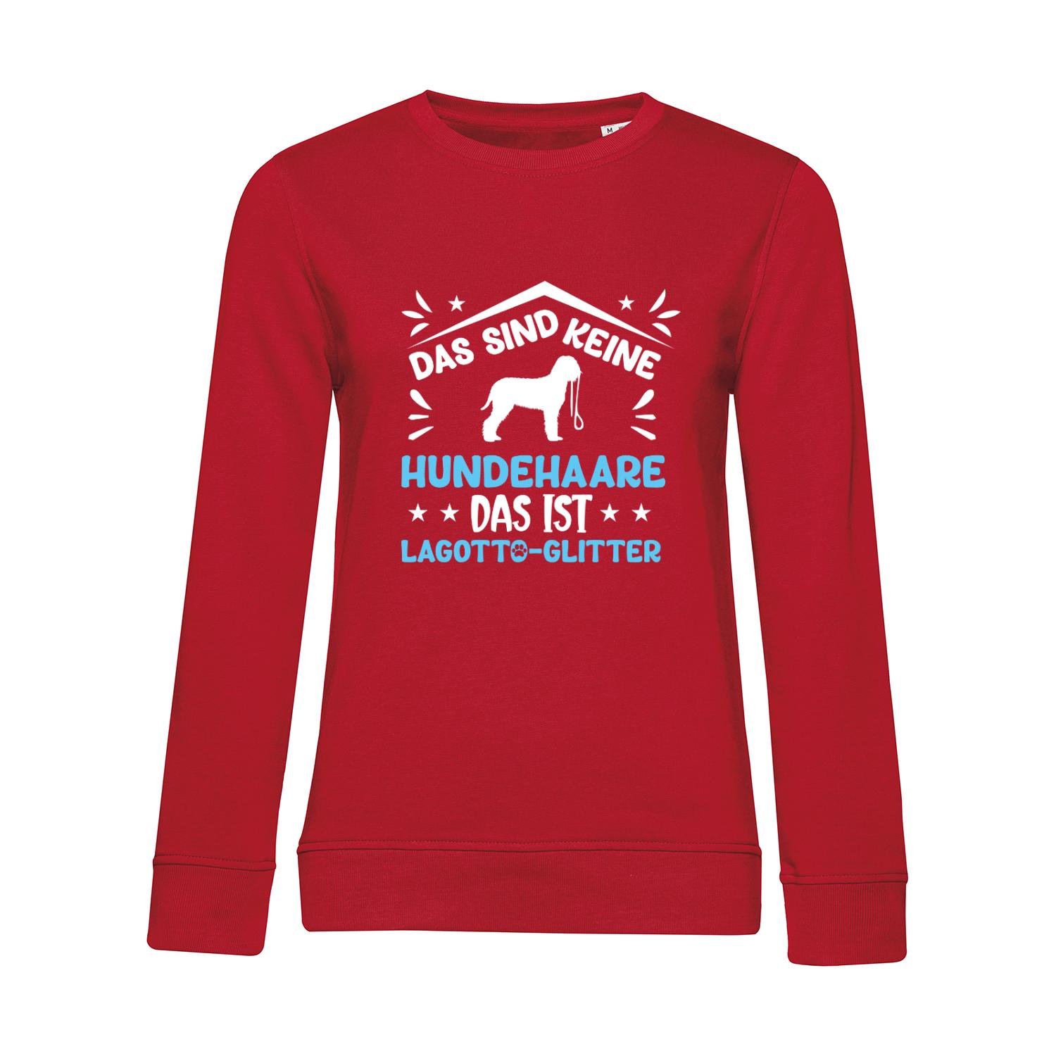 Nachhaltiges Sweatshirt Damen Hunde - Keine Hundehaare Lagotto Glitter