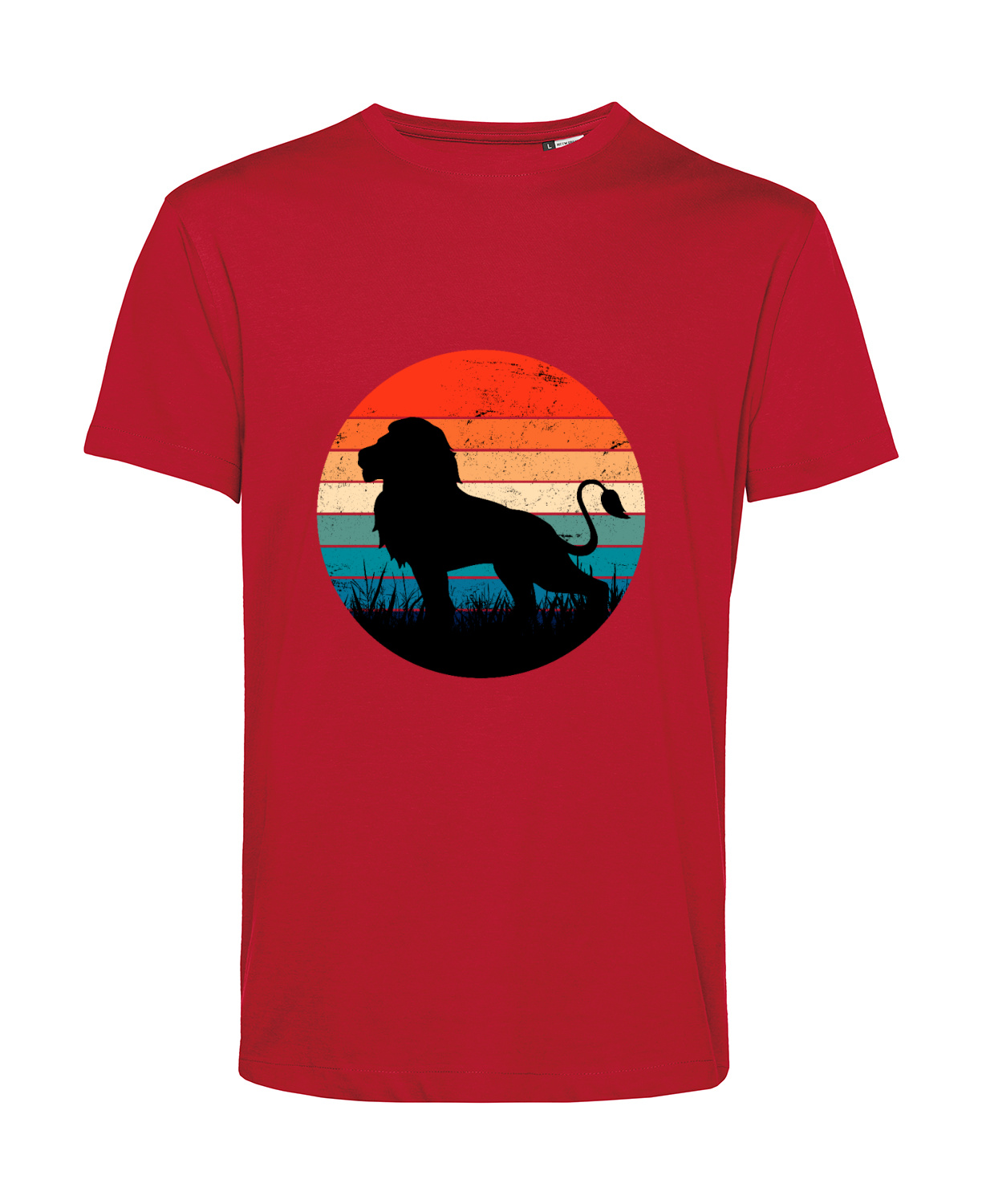 Nachhaltiges T-Shirt Herren Stolzer kräftiger Löwe