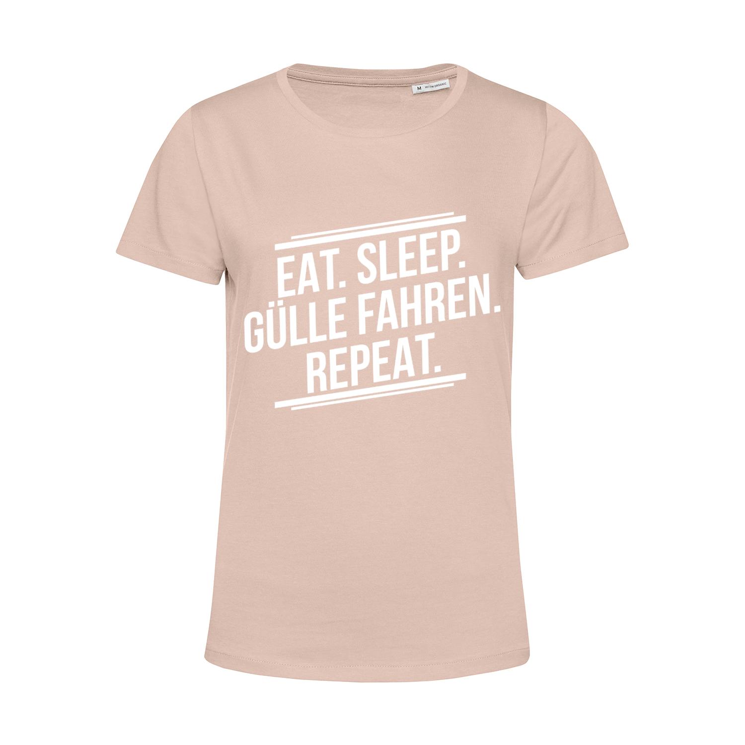 Nachhaltiges T-Shirt Damen Landwirt - Eat Sleep Gülle Fahren Repeat