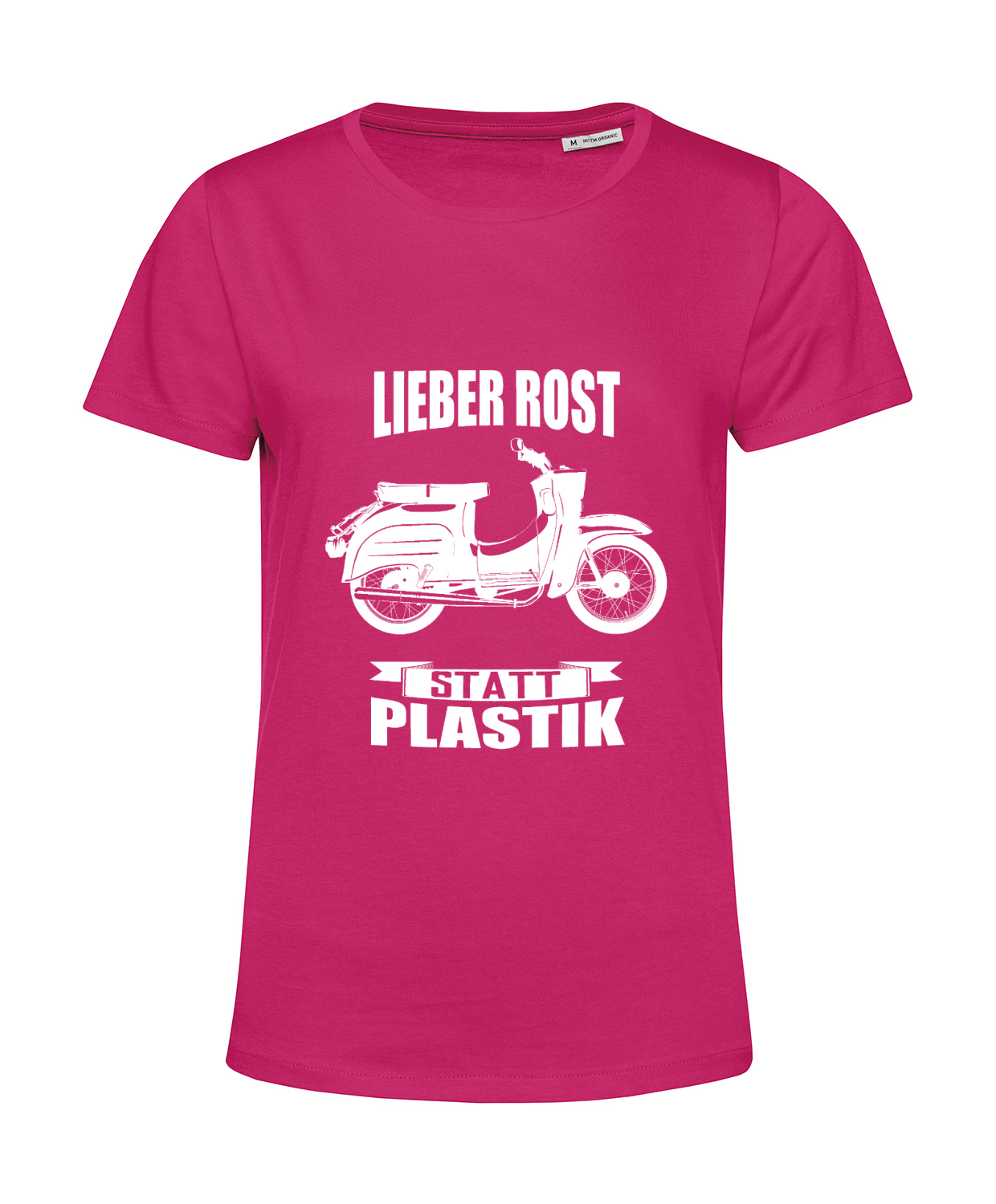 Nachhaltiges T-Shirt Damen 2Takter - Lieber Rost statt Plastik Schwalbe