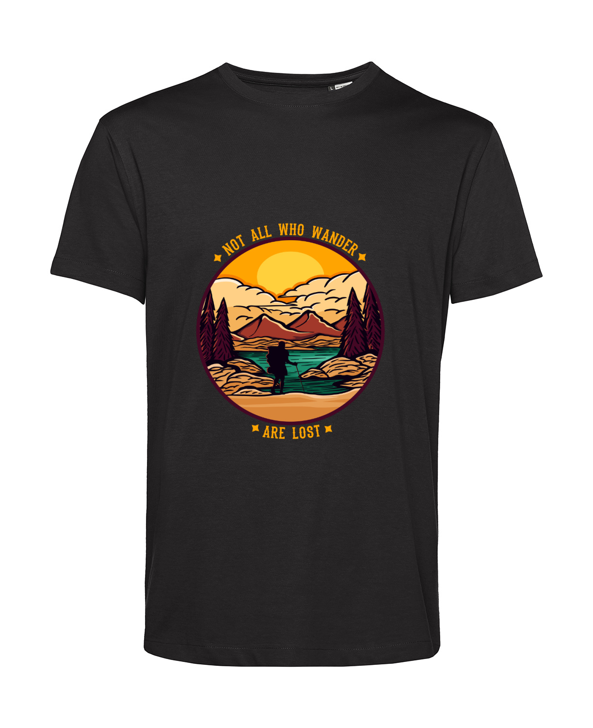 Nachhaltiges T-Shirt Herren Outdoor - Not all who wander are lost