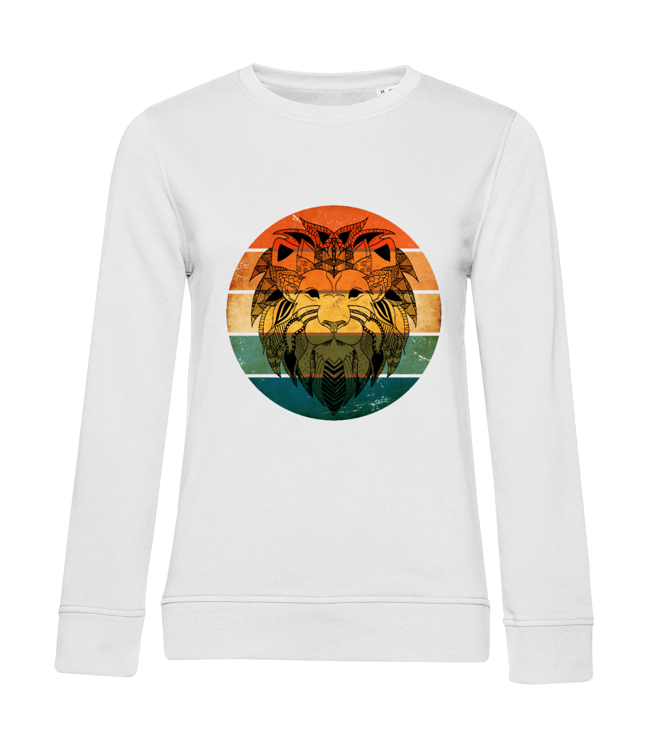 Nachhaltiges Sweatshirt Damen Löwengesicht