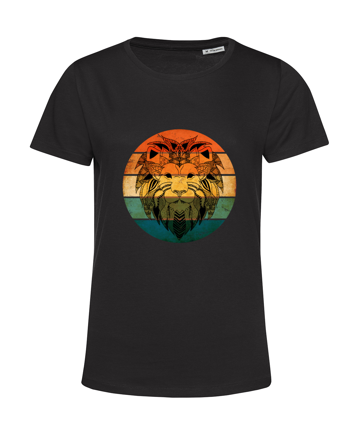 Nachhaltiges T-Shirt Damen Löwengesicht
