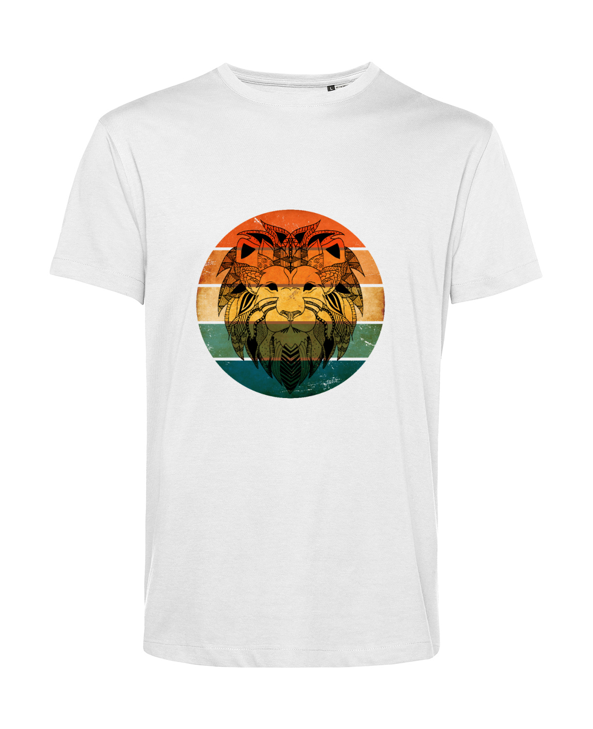 Nachhaltiges T-Shirt Herren Löwengesicht