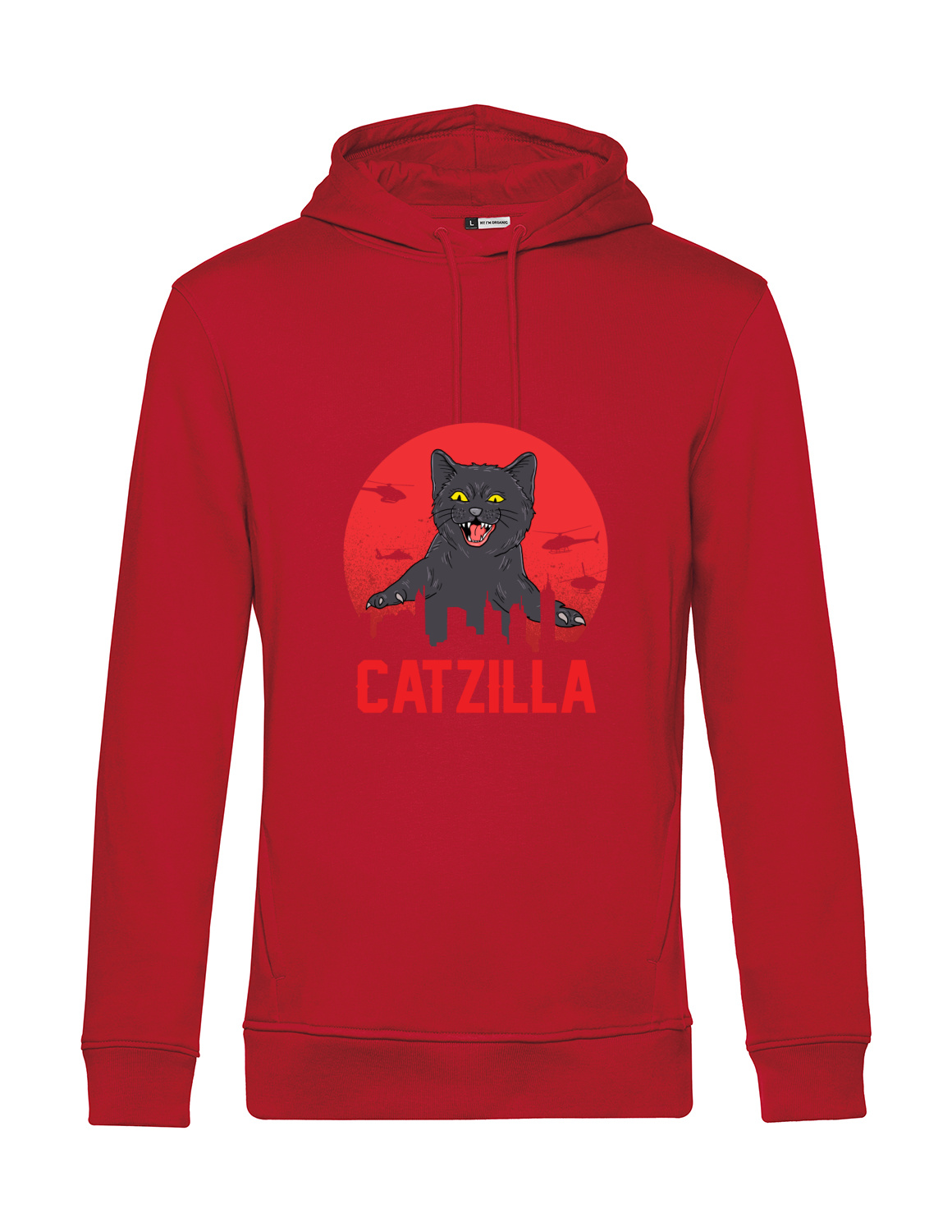 Nachhaltiger Hoodie Herren Katzen - Catzilla