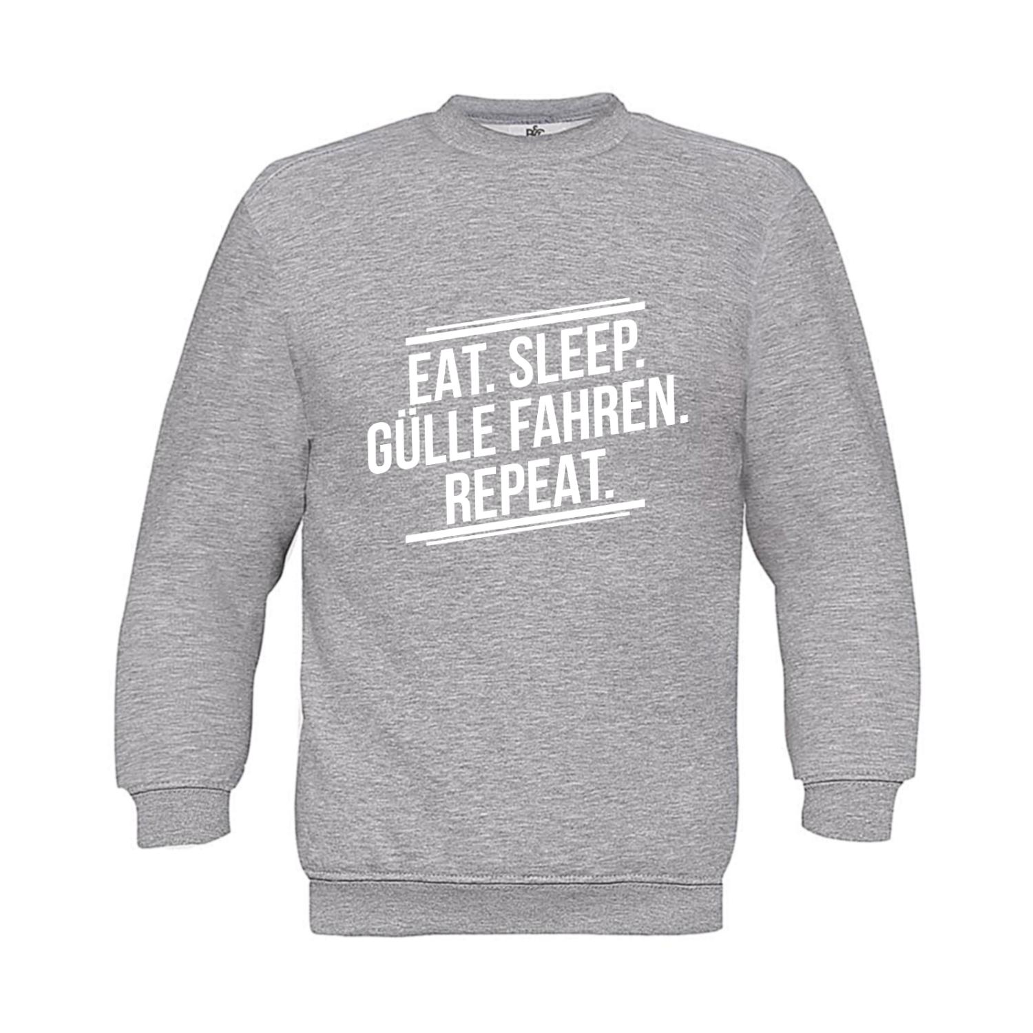 Sweatshirt Kinder Landwirt - Eat Sleep Gülle Fahren Repeat