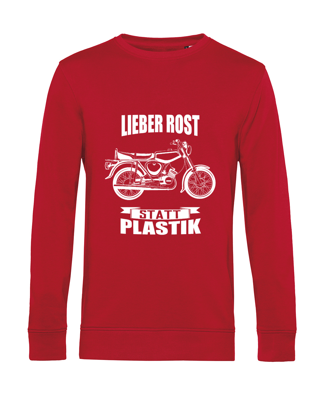 Nachhaltiges Sweatshirt Herren 2Takter - Lieber Rost statt Plastik S50