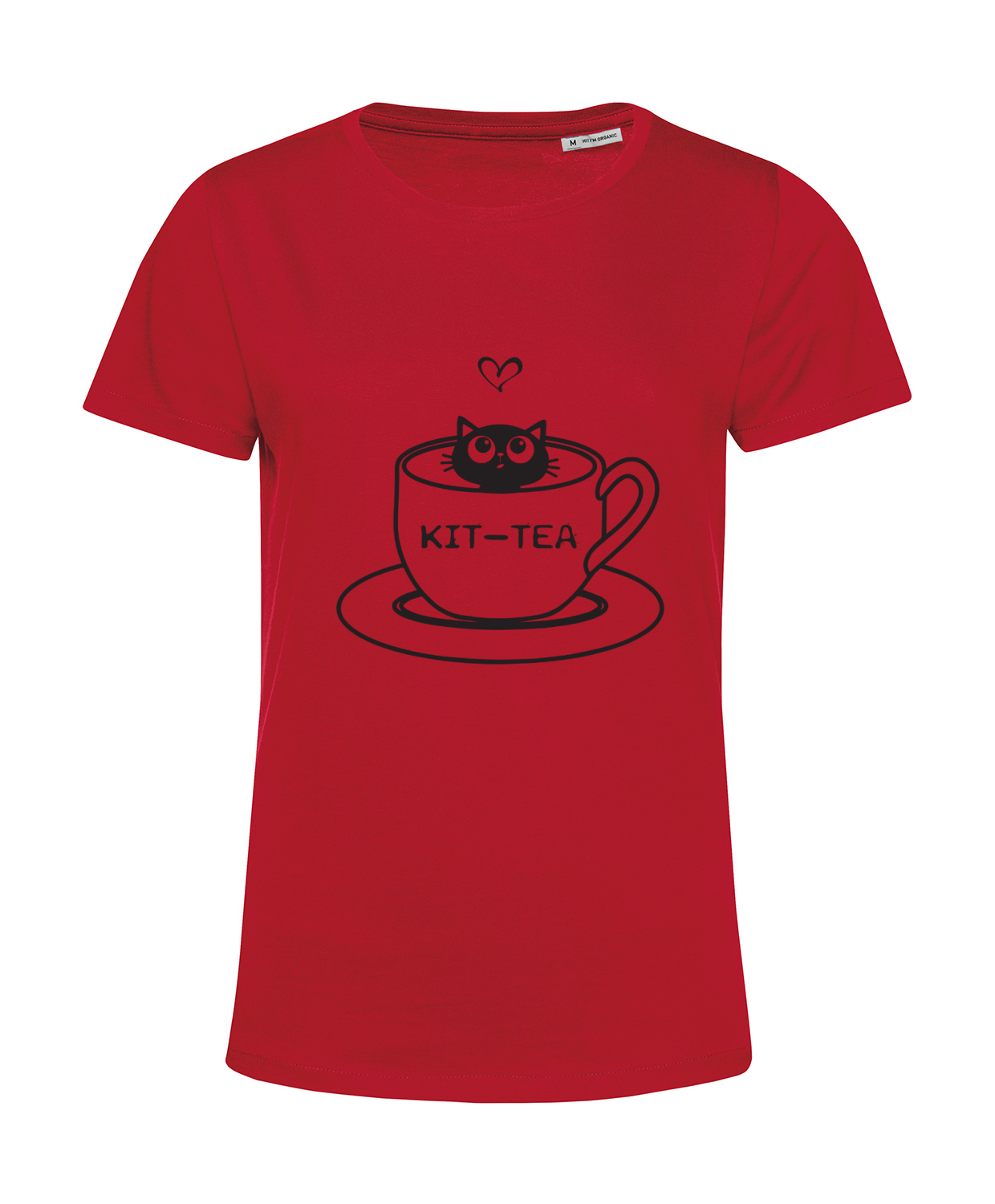 Nachhaltiges T-Shirt Damen Katzen Kit-Tea
