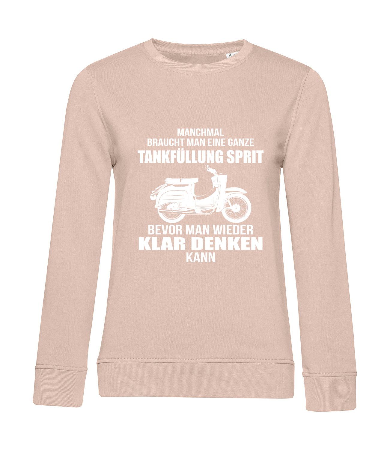 Nachhaltiges Sweatshirt Damen 2Takt - Ganze Tankfüllung Schwalbe