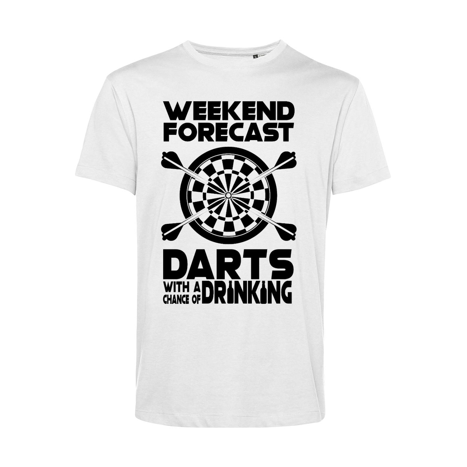 Nachhaltiges T-Shirt Herren Darts Weekend Forecast Darts
