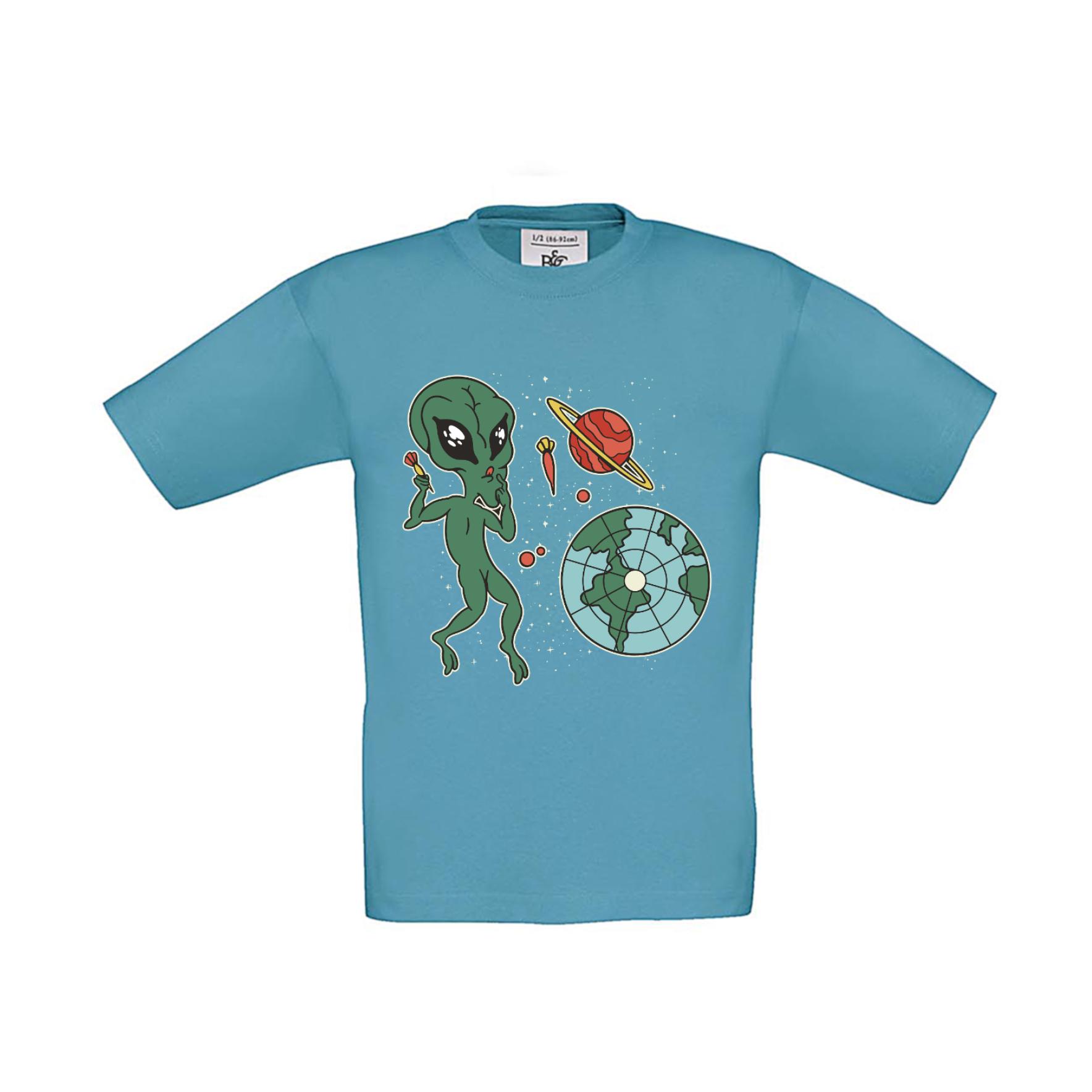 T-Shirt Kinder Dart Die Erde ist eine Dart-Scheibe