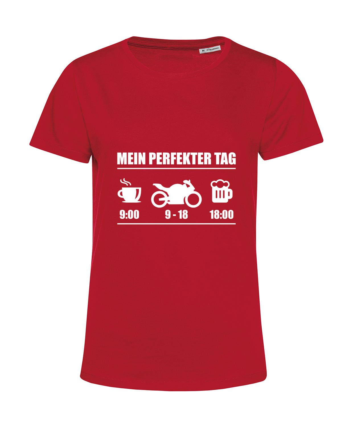 Nachhaltiges T-Shirt Damen Motorrad - Mein perfekter Tag