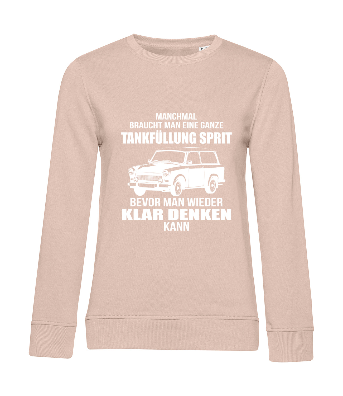 Nachhaltiges Sweatshirt Damen 2Takt - Ganze Tankfüllung Trabant Kombi