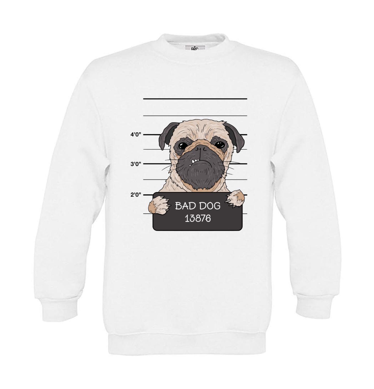 Sweatshirt Kinder Hunde - Knastfoto Bad Dog