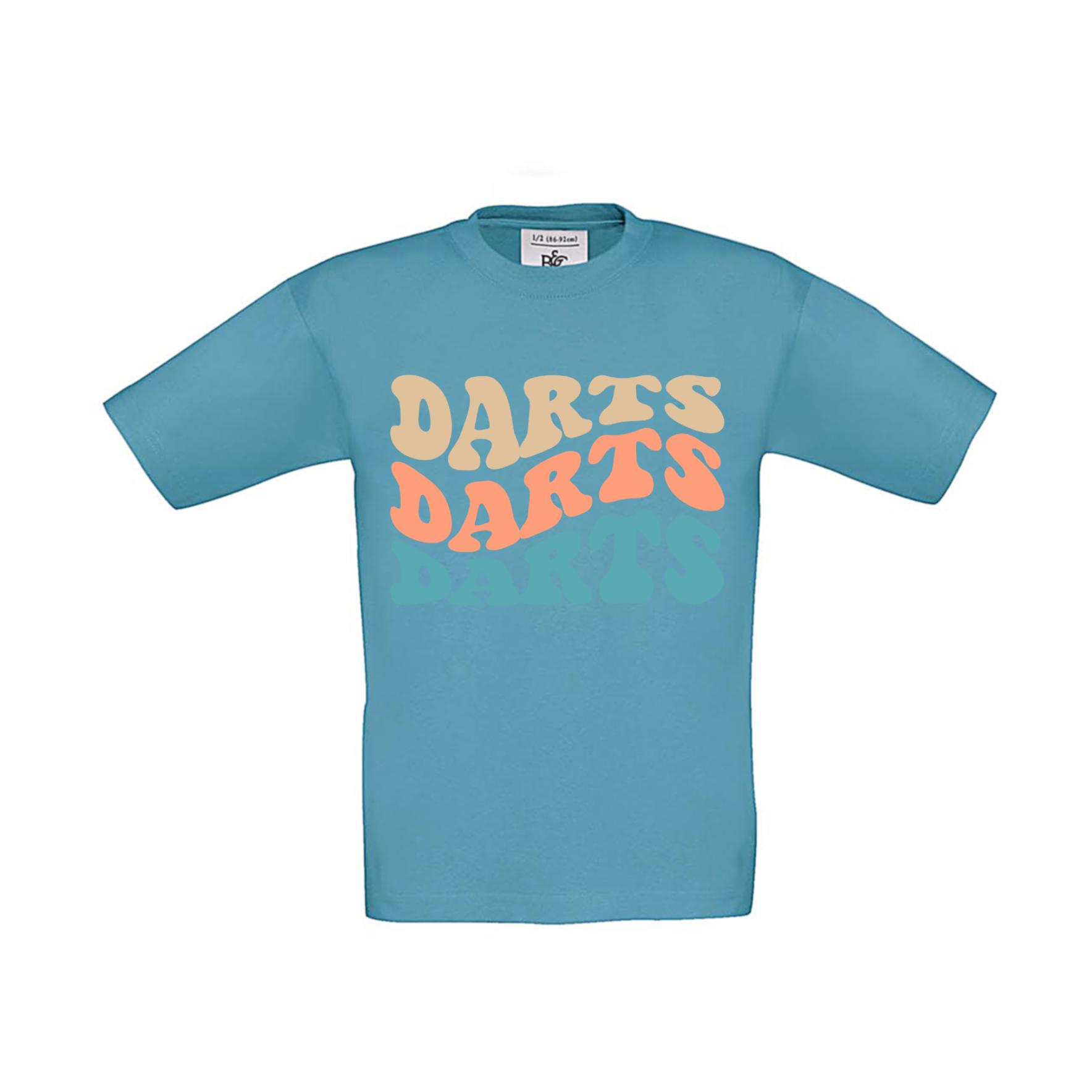 T-Shirt Kinder Darts Farben Wellen