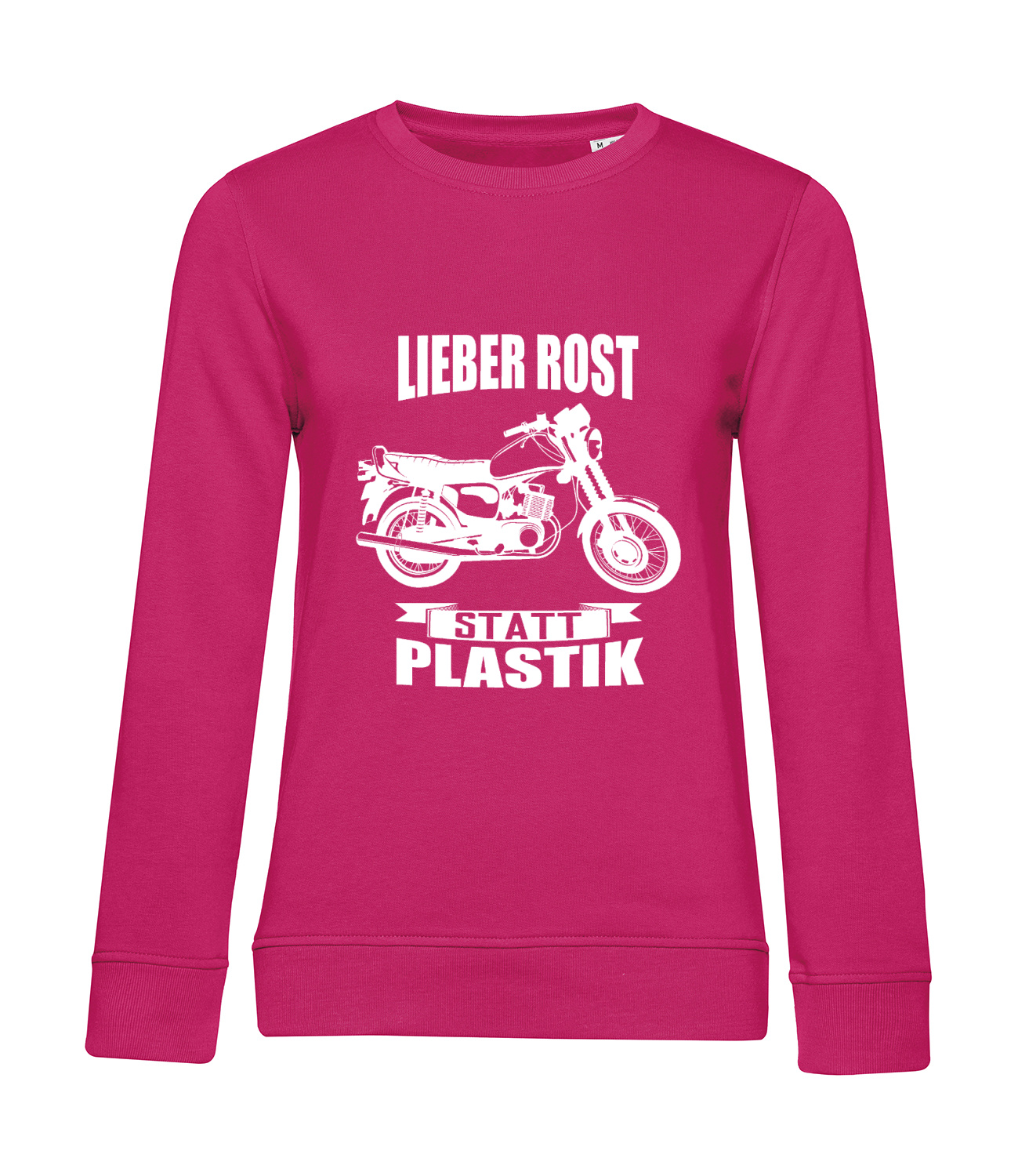 Nachhaltiges Sweatshirt Damen 2Takter - Lieber Rost statt Plastik MZ