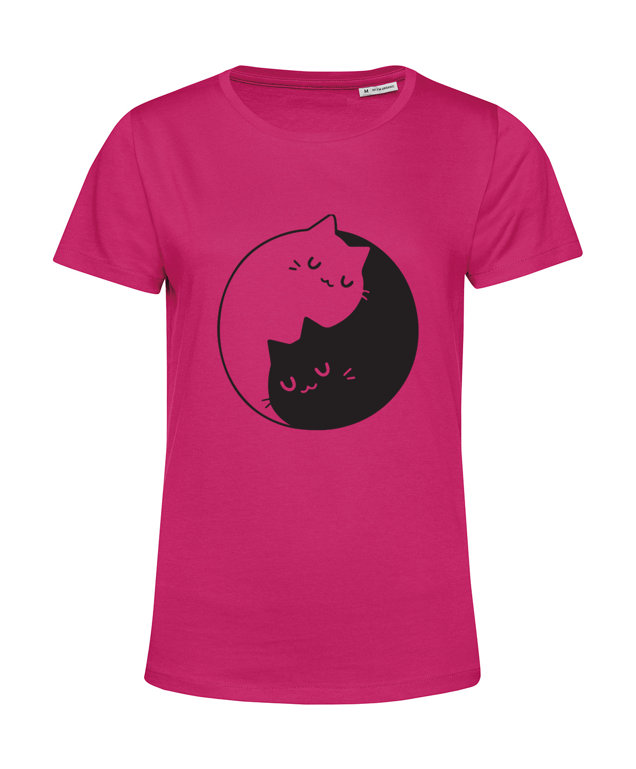 Nachhaltiges T-Shirt Damen Yin Yang Katze 2