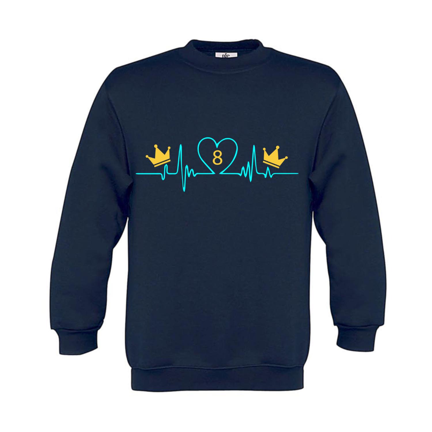 Sweatshirt Kinder Billard Heartbeat Crowns