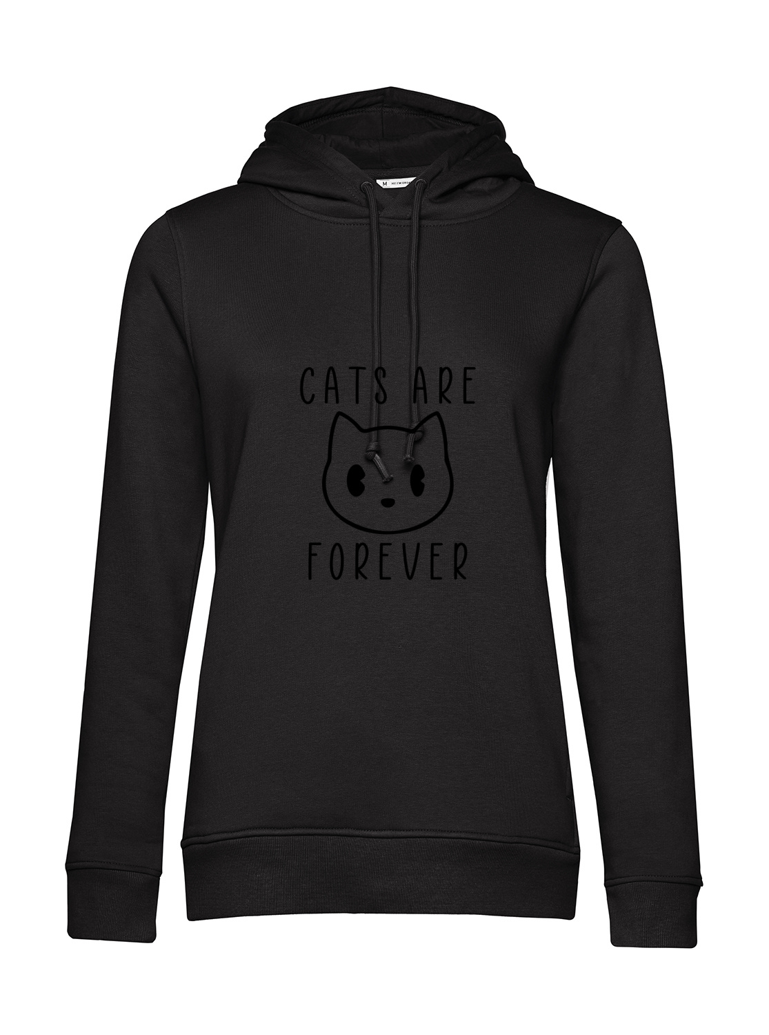 Nachhaltiger Hoodie Damen Katzen - Cats are Forever
