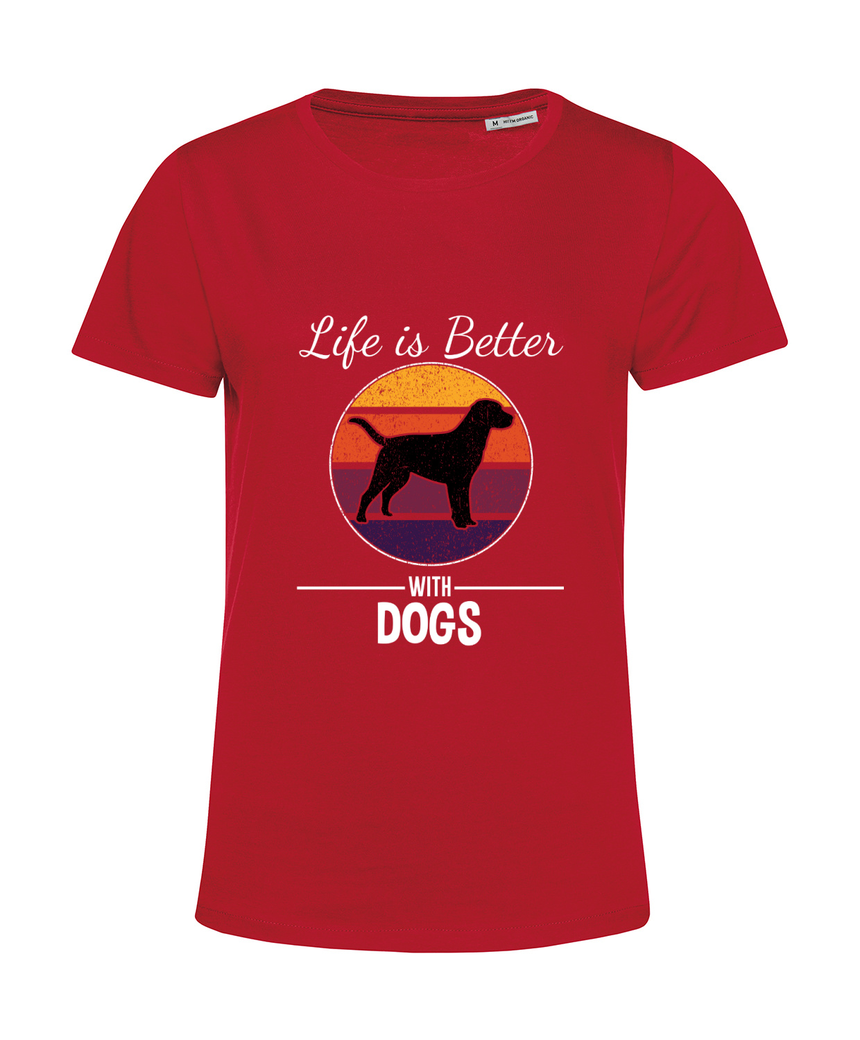 Nachhaltiges T-Shirt Damen Hunde - Life is Better with Dogs