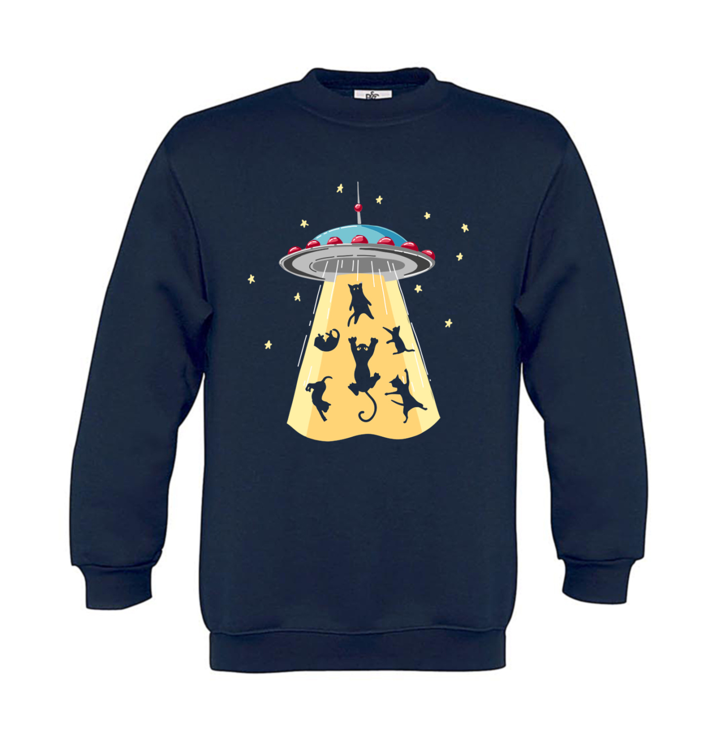 Sweatshirt Kinder Katzen - Beam me up UFO