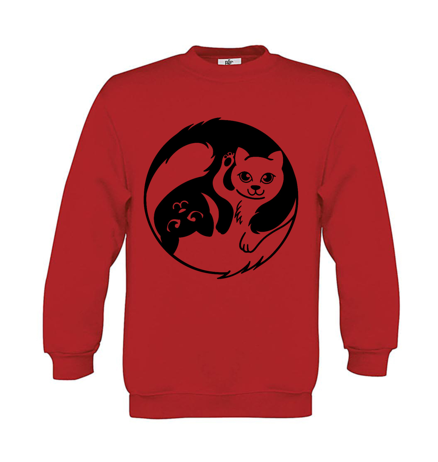 Sweatshirt Kinder Yin Yang Katze