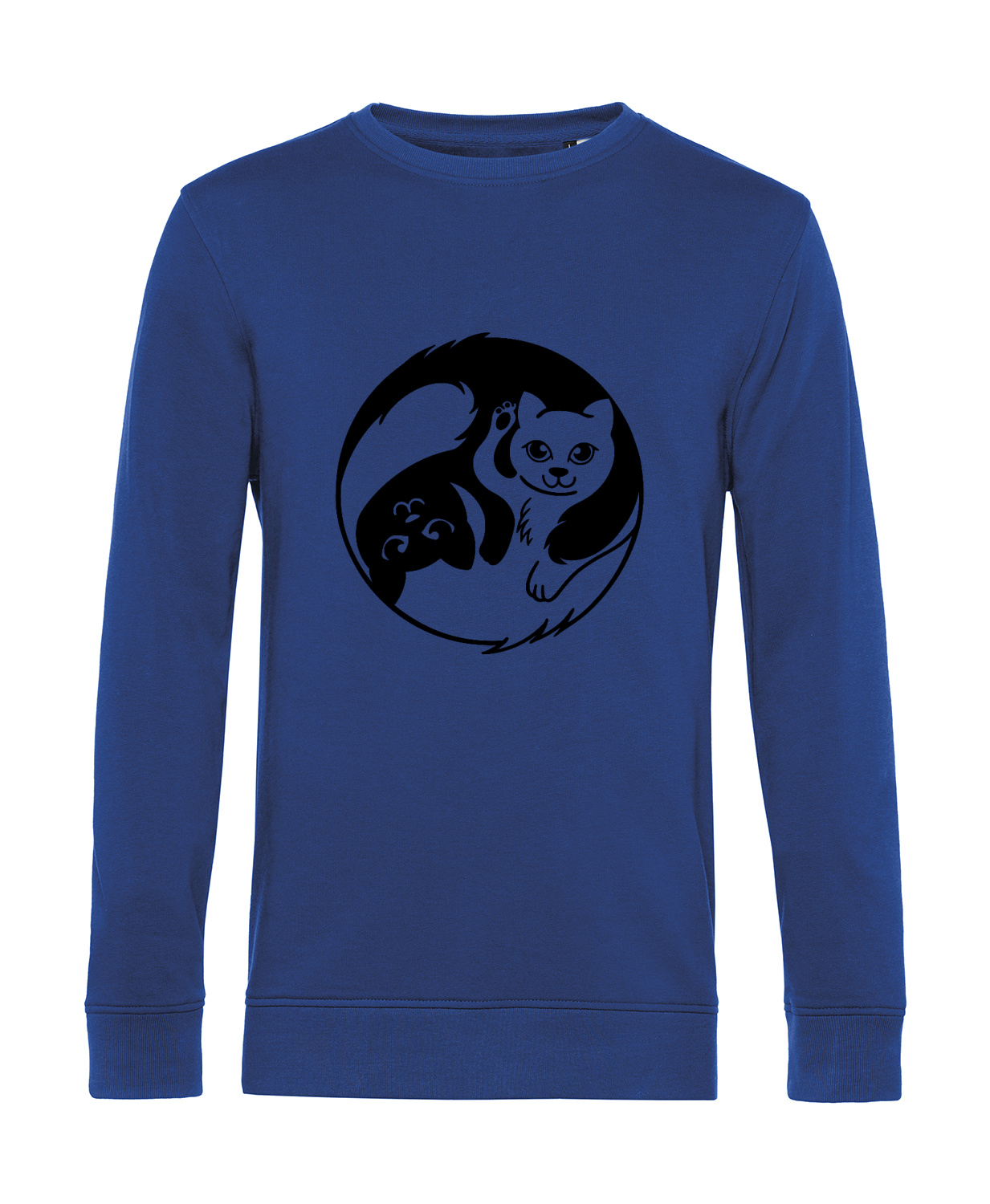 Nachhaltiges Sweatshirt Herren Yin Yang Katze