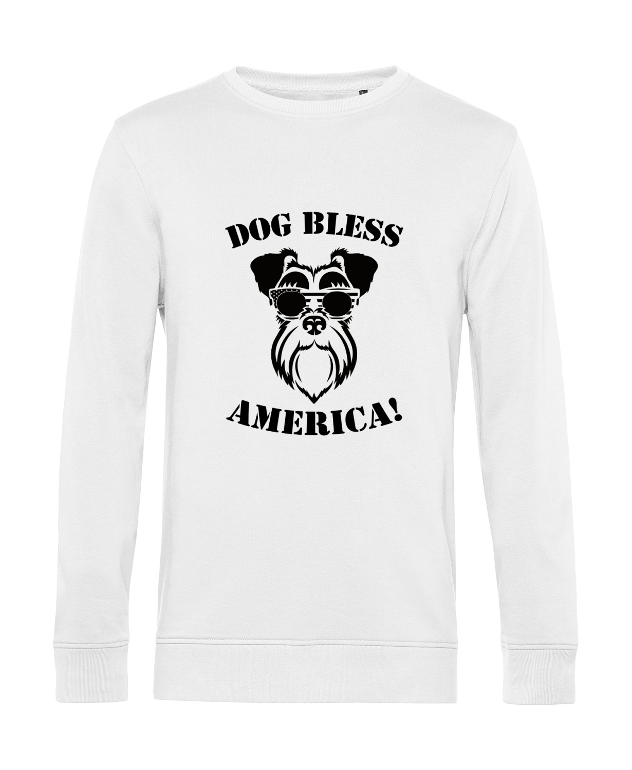 Nachhaltiges Sweatshirt Herren Hunde - Dog bless America