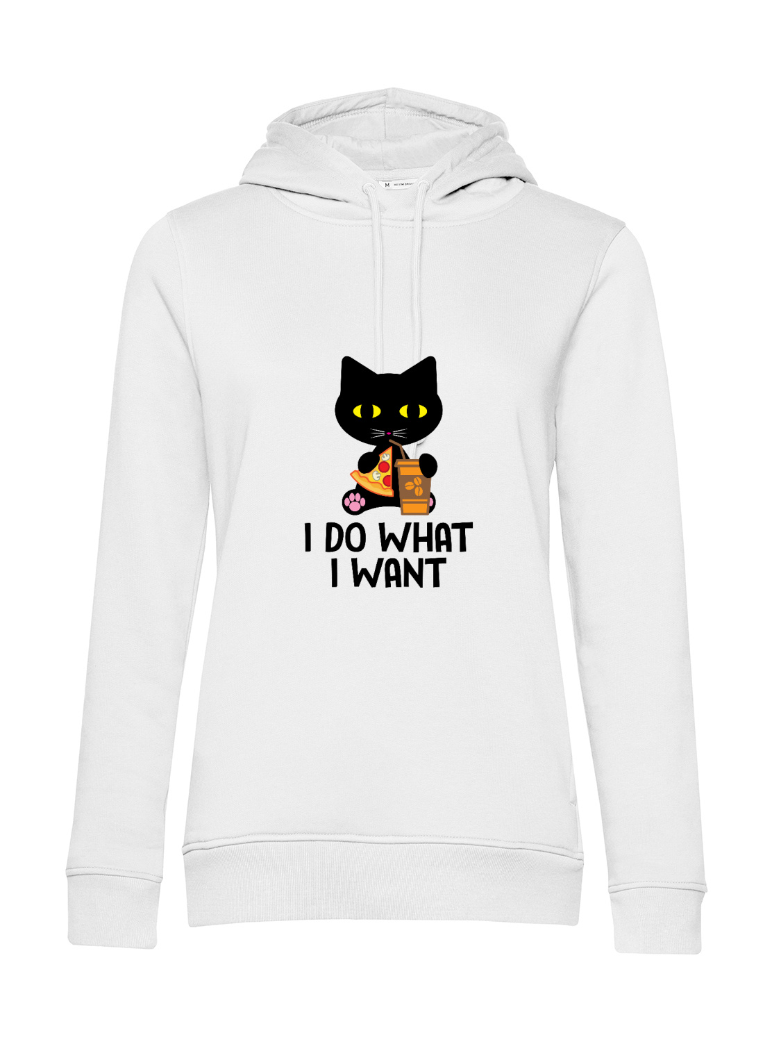 Nachhaltiger Hoodie Damen Katzen - I do what I want