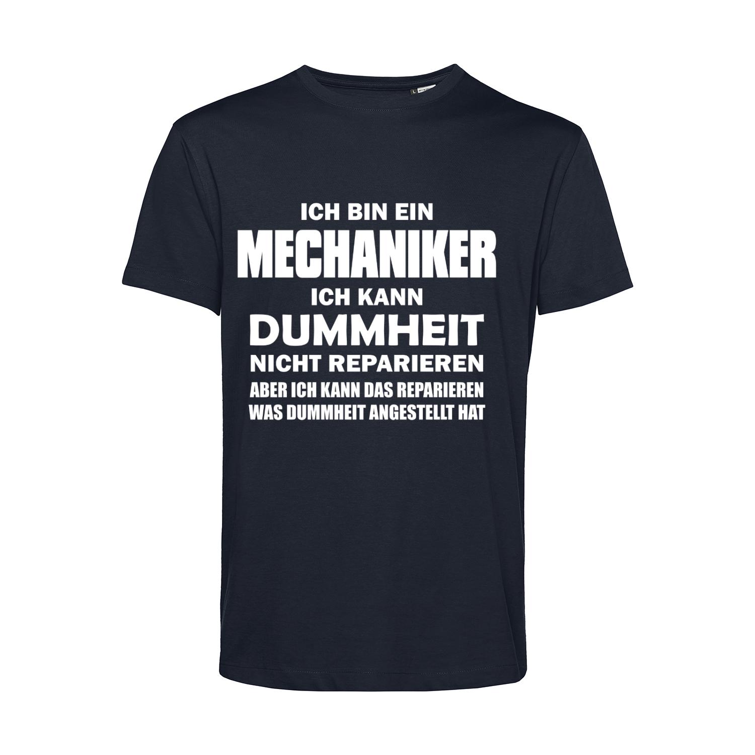 Nachhaltiges T-Shirt Herren Mechaniker - Ich kann Dummheit nicht reparieren