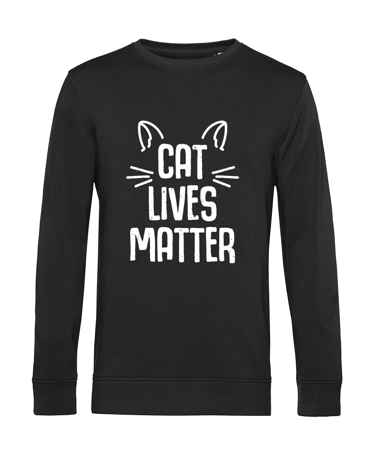 Nachhaltiges Sweatshirt Herren Katzen - Cat Lives matter