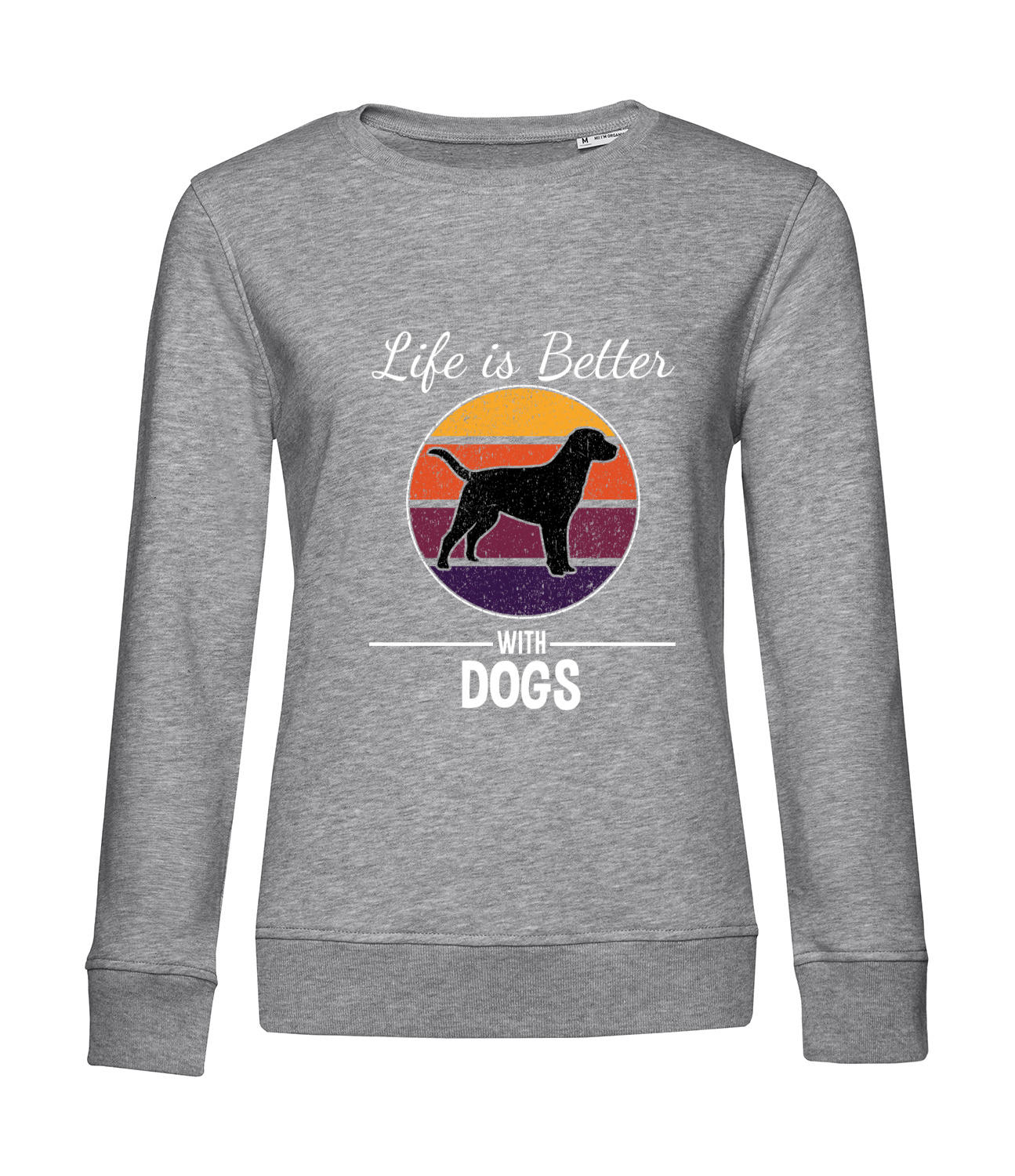 Nachhaltiges Sweatshirt Damen Hunde - Life is Better with Dogs