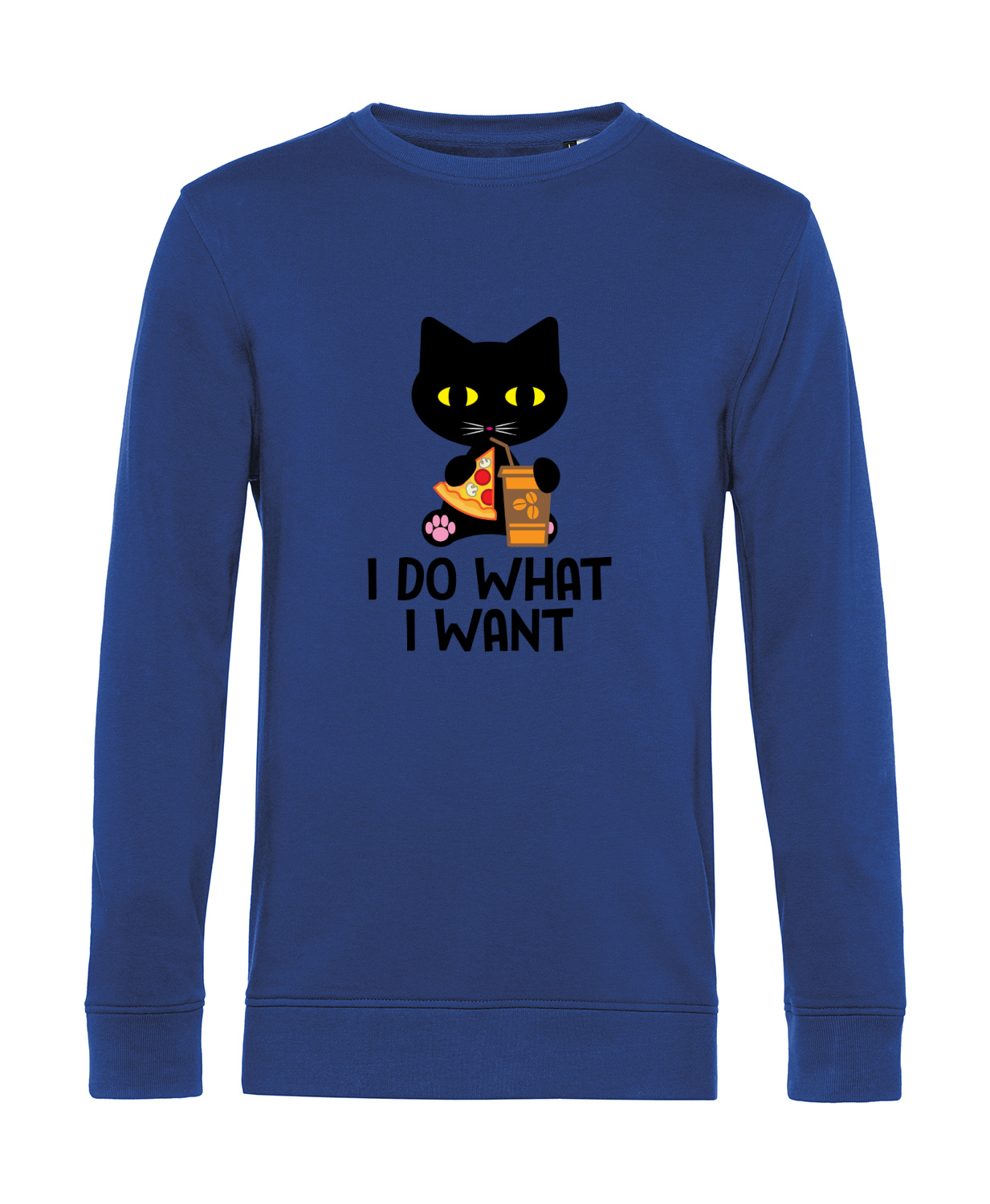 Nachhaltiges Sweatshirt Herren Katzen - I do what I want